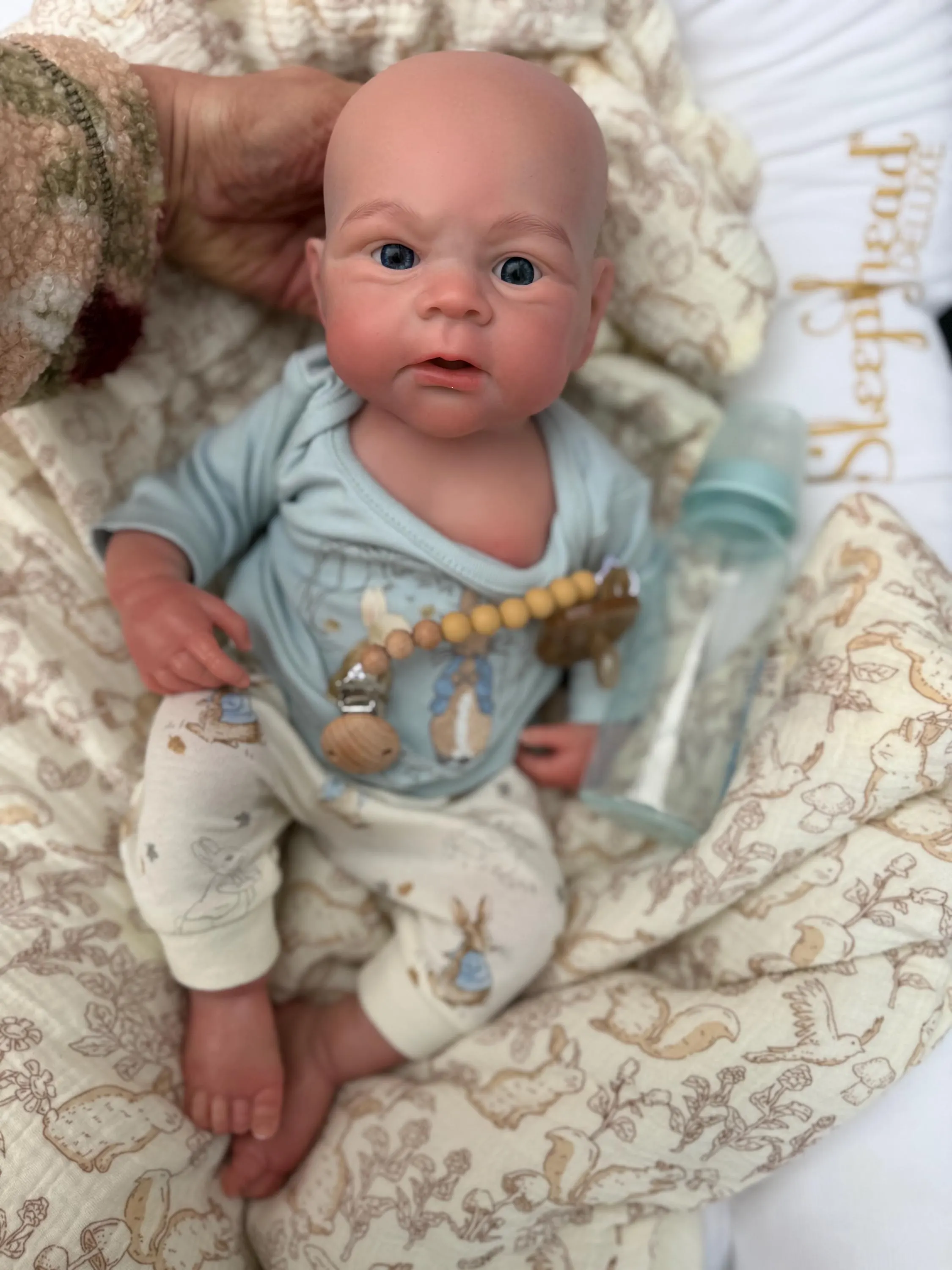 Silicone reborn baby boy – 18 inch, 5 lbs