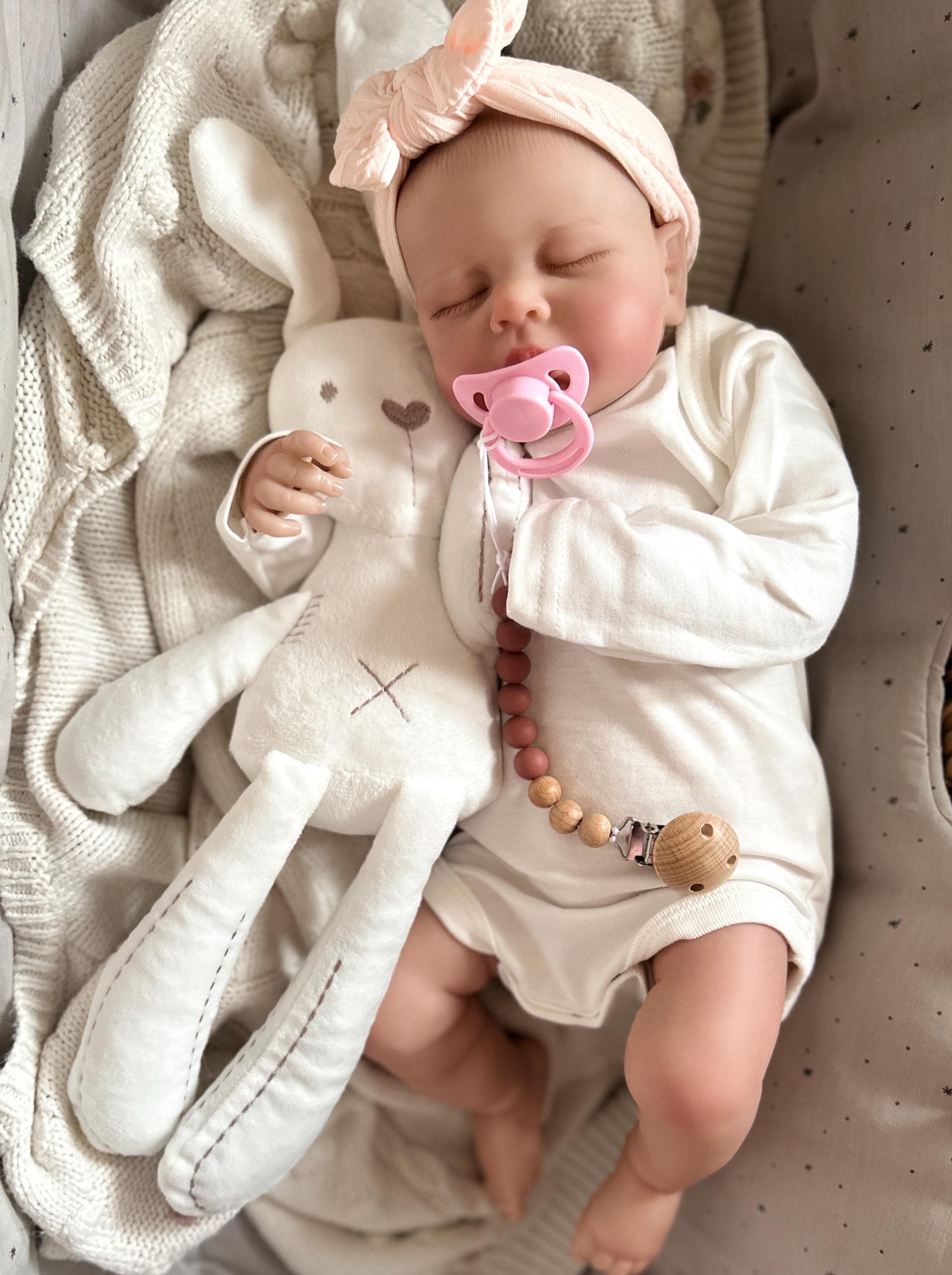 Cloth-body reborn baby – 18 inch, 2 lbs