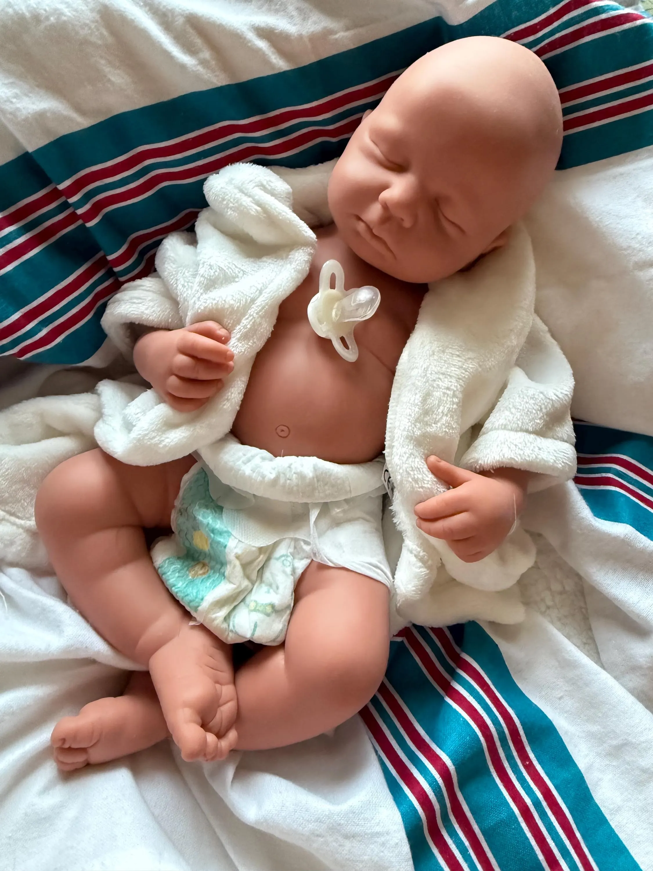 Silicone reborn baby boy – unpainted, 18 inch, 6 lbs