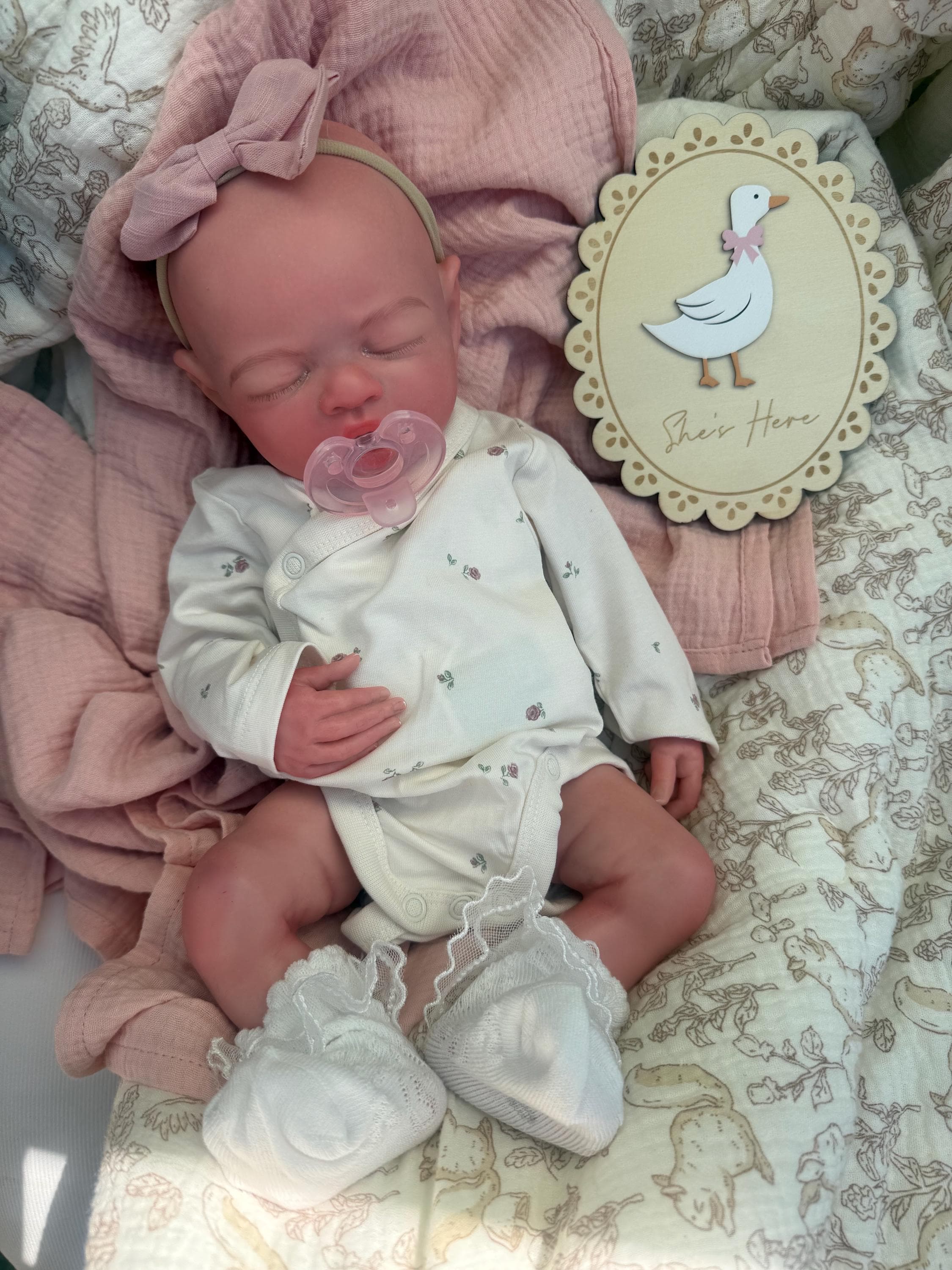Silicone reborn preemie girl – 16 inch, 5 lbs