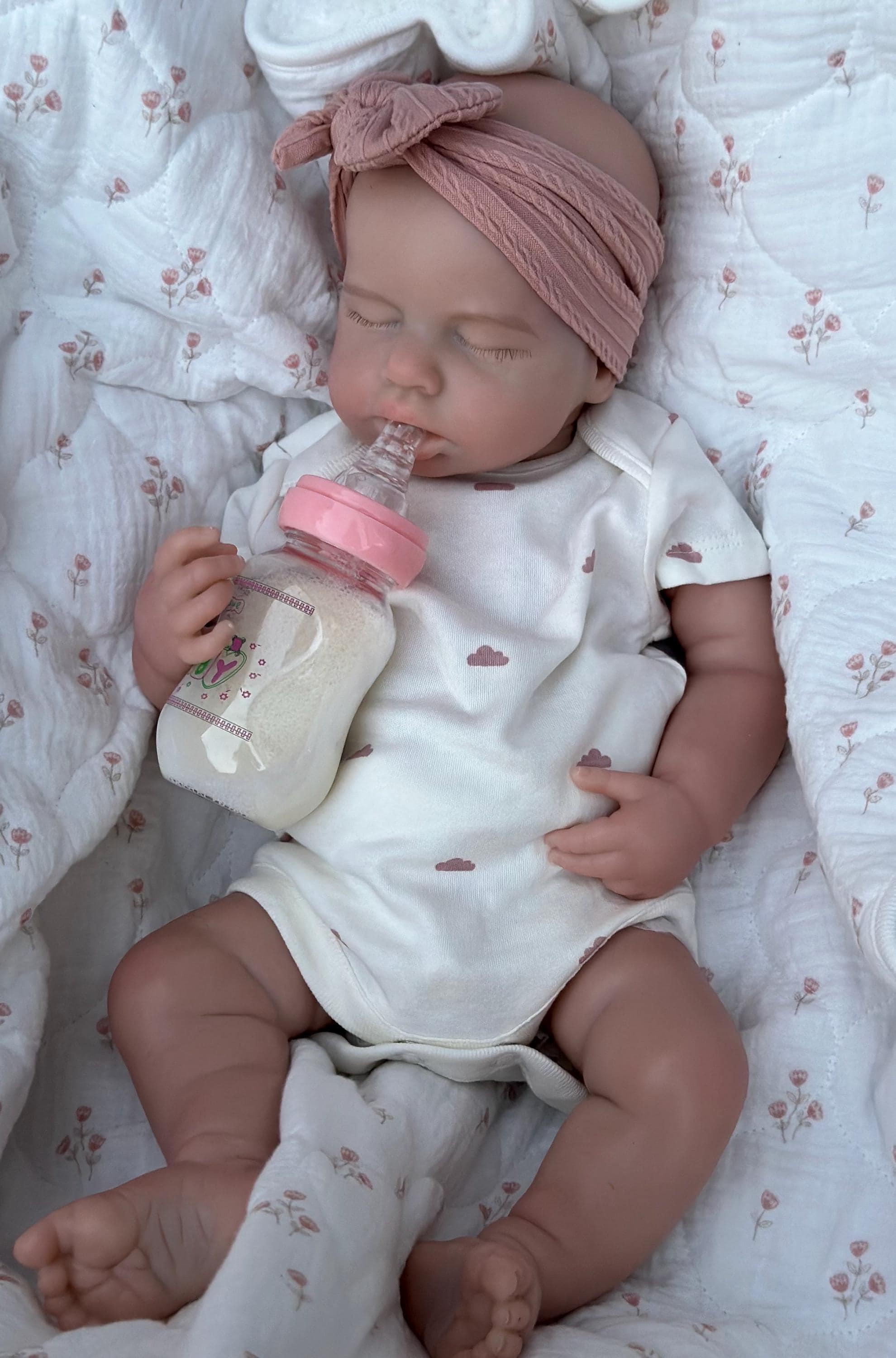 Silicone reborn baby girl – 17 inch, 5 lbs