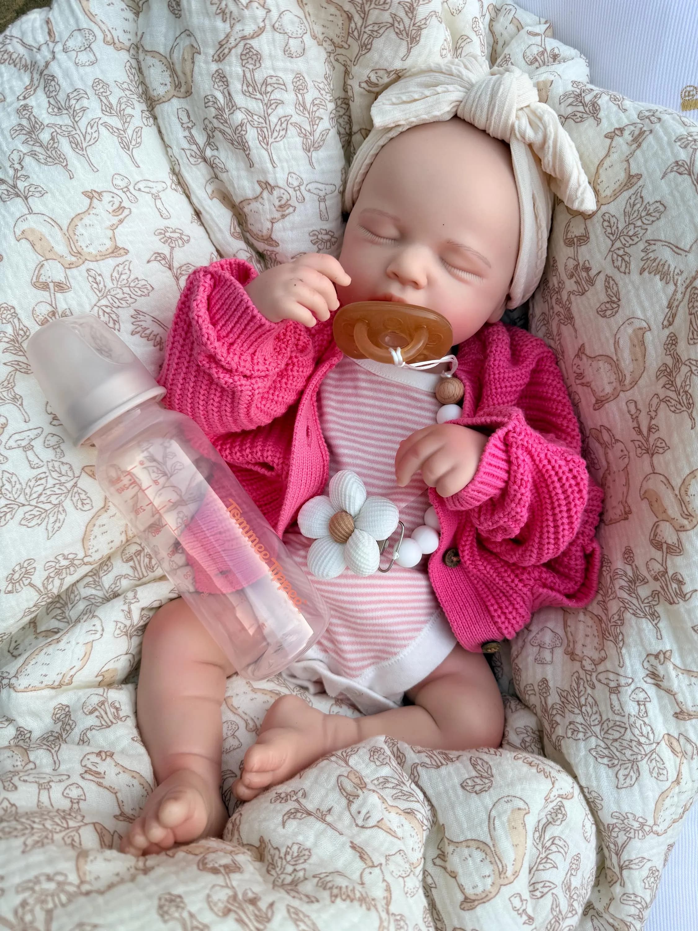Silicone reborn baby girl – 17 inch, 5 lbs