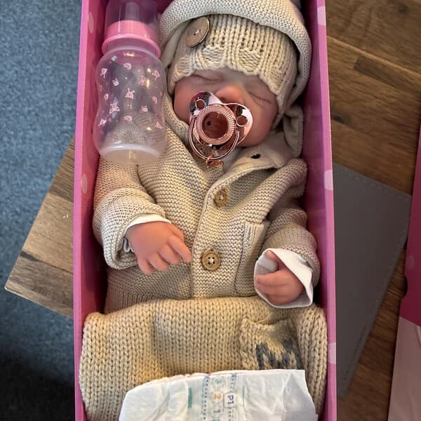 Photo of their Dollnest baby shared by Sheelagh